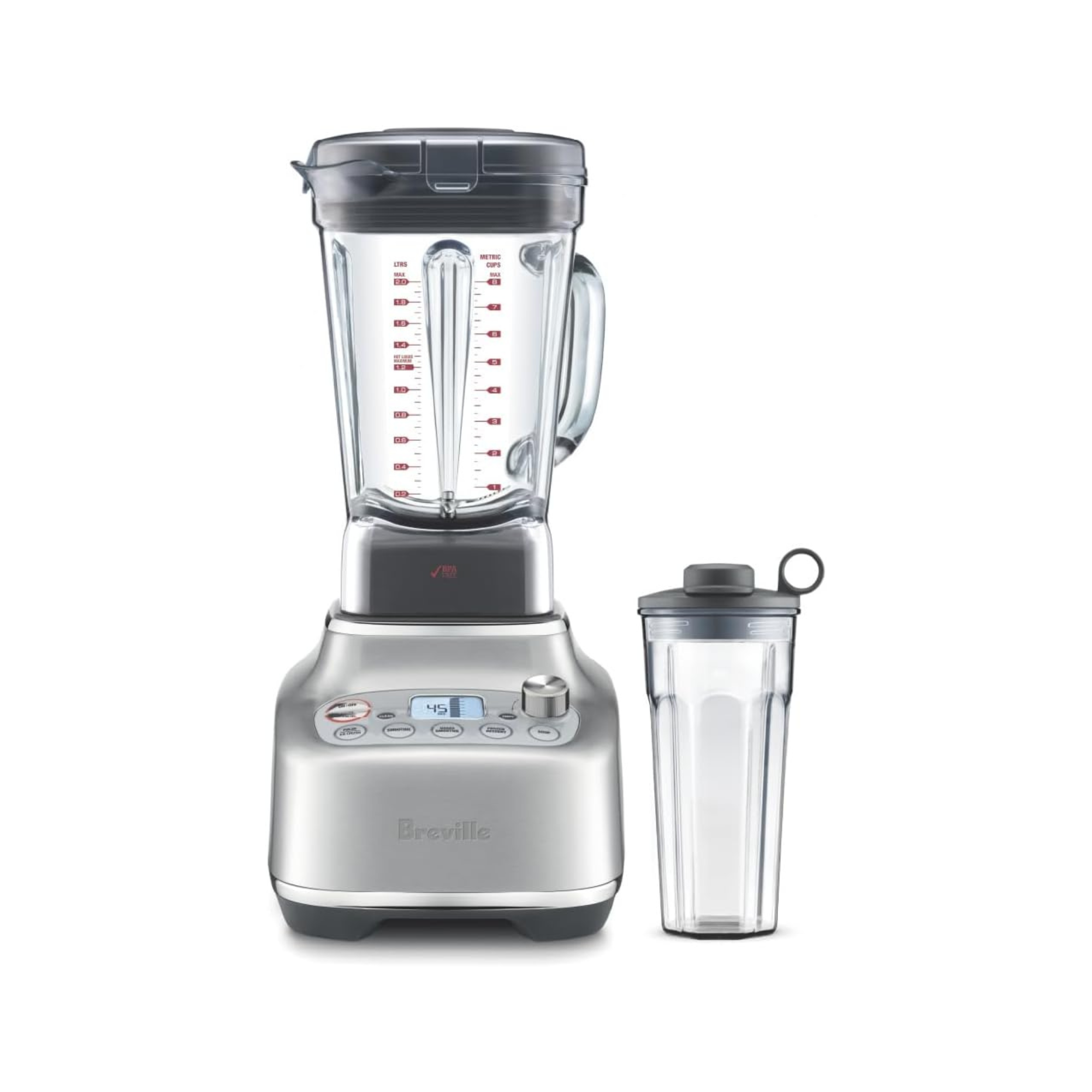 Breville 3X Bluicer Blender Juicer, Multi-Purpose, Smoked Hickory