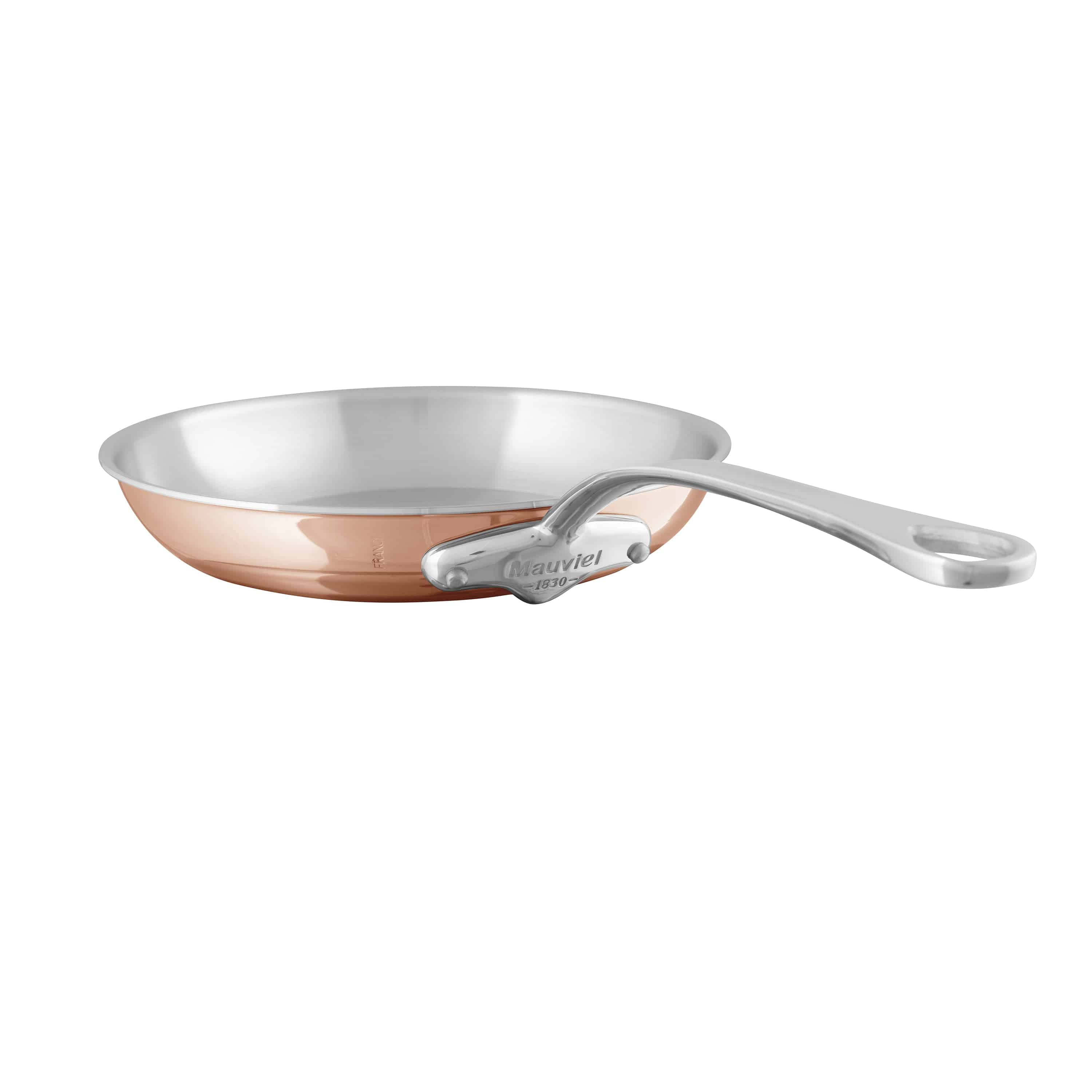 Mauviel M'6s Induction Compatible Copper Nonstick Frying Pan, 7.9-in