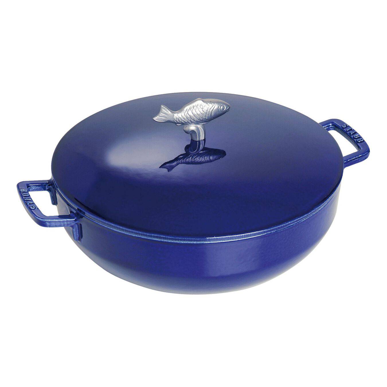 Staub - Cast Iron 9-qt Round Cocotte - Dark Blue