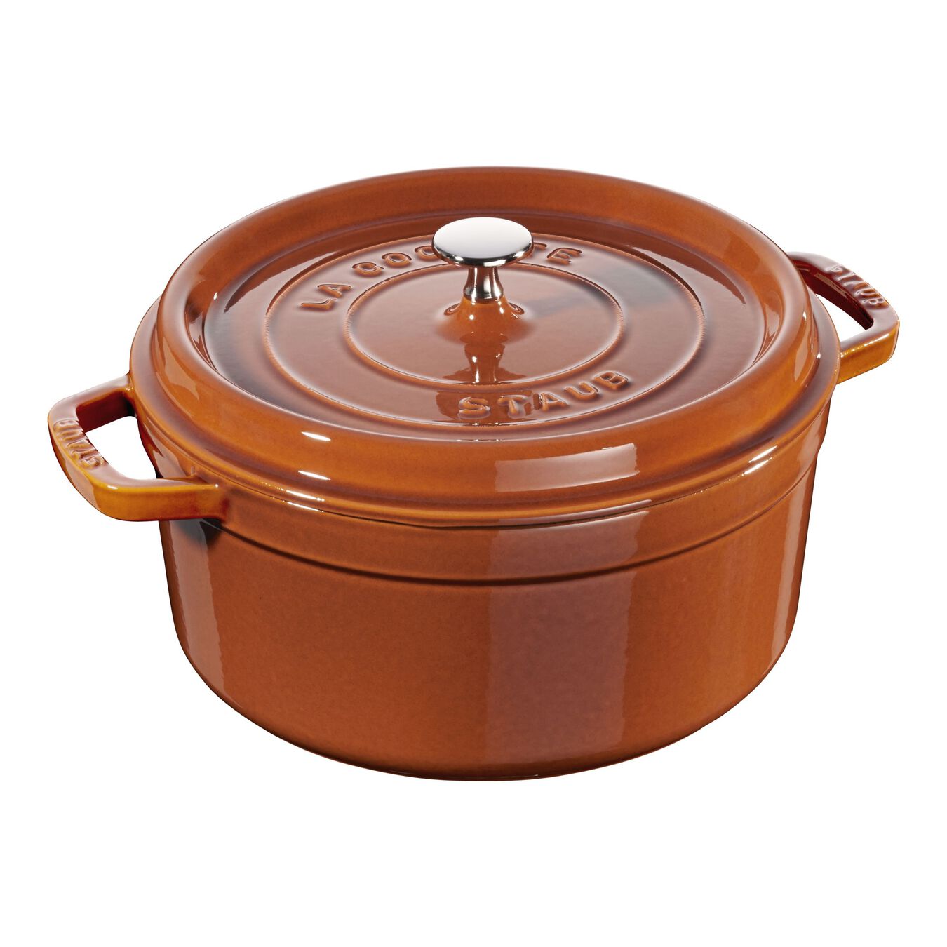 Staub - Cast Iron 5.5-qt Round Cocotte - Grenadine