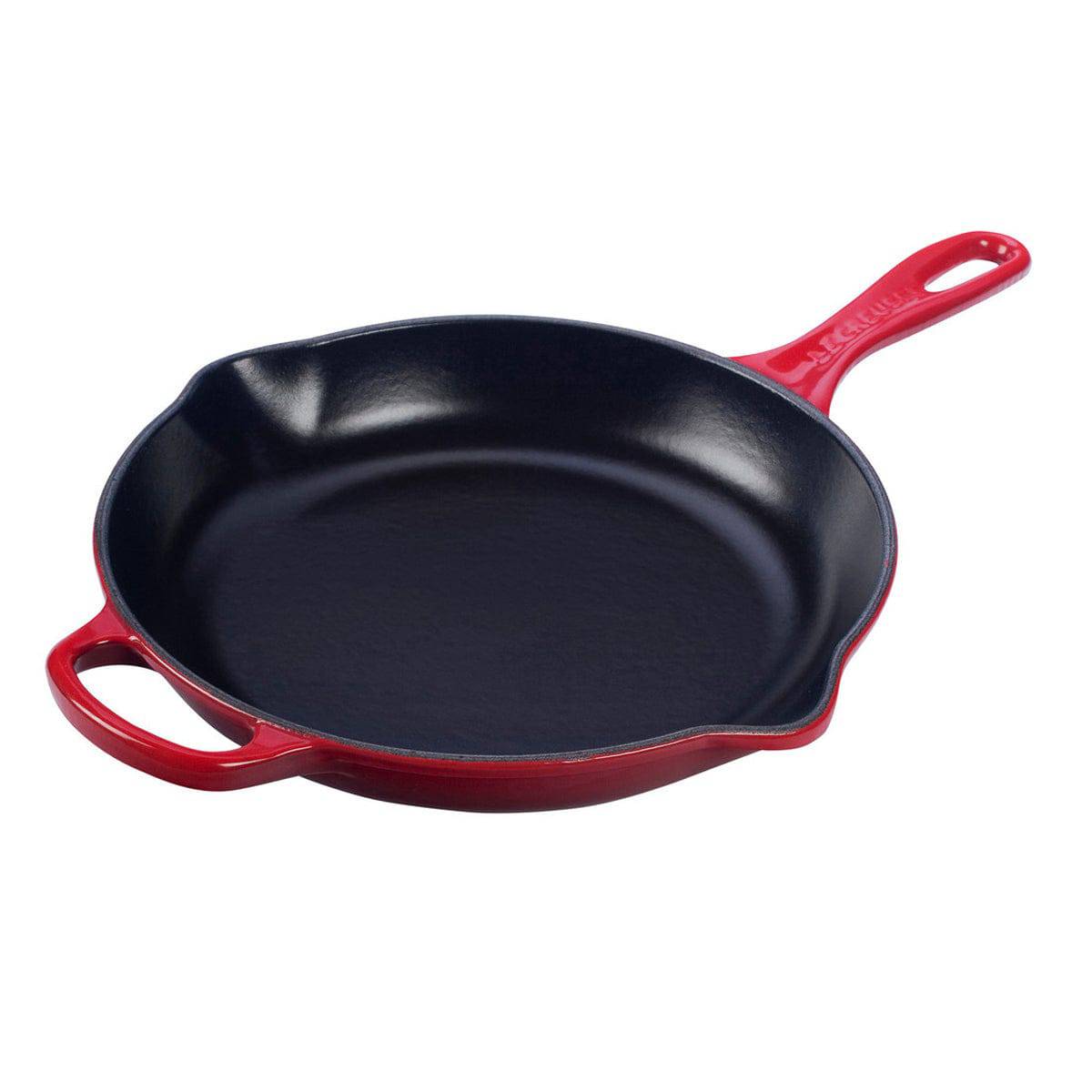 Le Creuset Signature Iron Handle Skillet, 10-1/4-Inch, Cerise (Cherry Red)