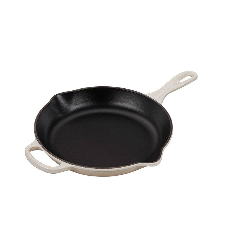 Le Creuset Oyster Signature 10.25-in. Iron Handle Skillet