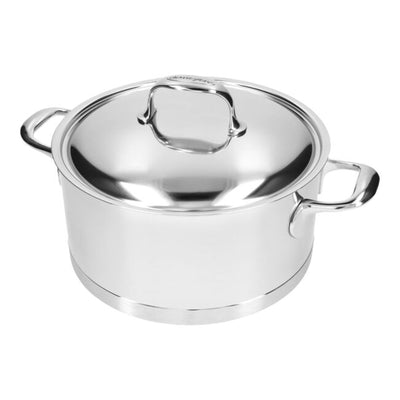 Demeyere Atlantis 7-Ply Stainless Steel Dutch Oven With Lid, 5.5-Quart