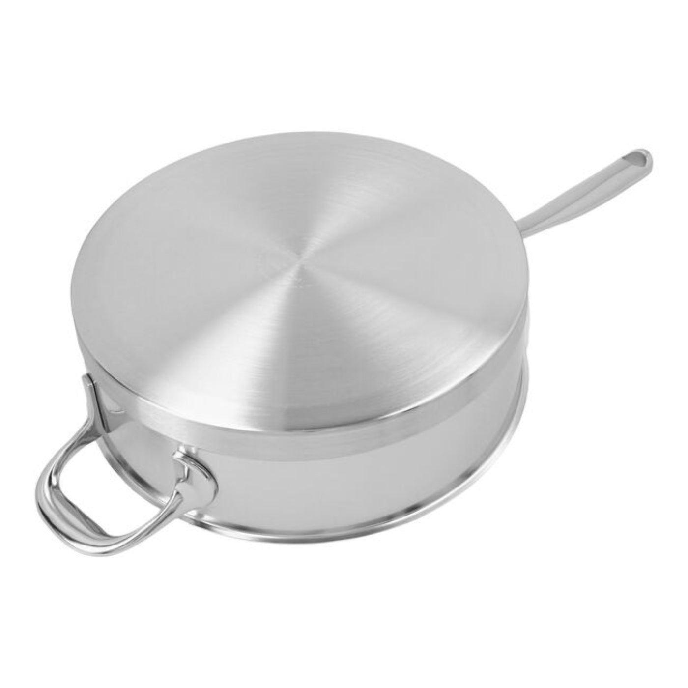 Demeyere Atlantis 7-Ply Stainless Steel Sauté Pan With Helper Handle And Lid, 5.7-Quart