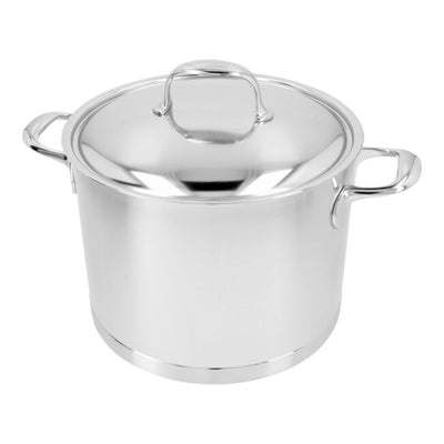 Demeyere Atlantis 7-Ply Stainless Steel Stock Pot With Lid, 8.5-Quart