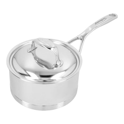 Demeyere Atlantis 7-Ply Stainless Steel Sauce Pan With Lid, 1.6-Quart