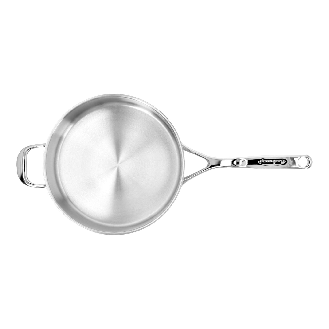 Demeyere Atlantis 7-Ply Stainless Steel Sauté Pan With Helper Handle And Lid, 2.96-Quart