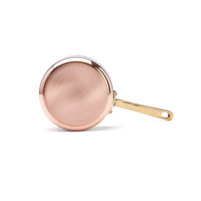 de Buyer Inocuivre Service Copper Saucepan with Brass Handles, 0.85 qt