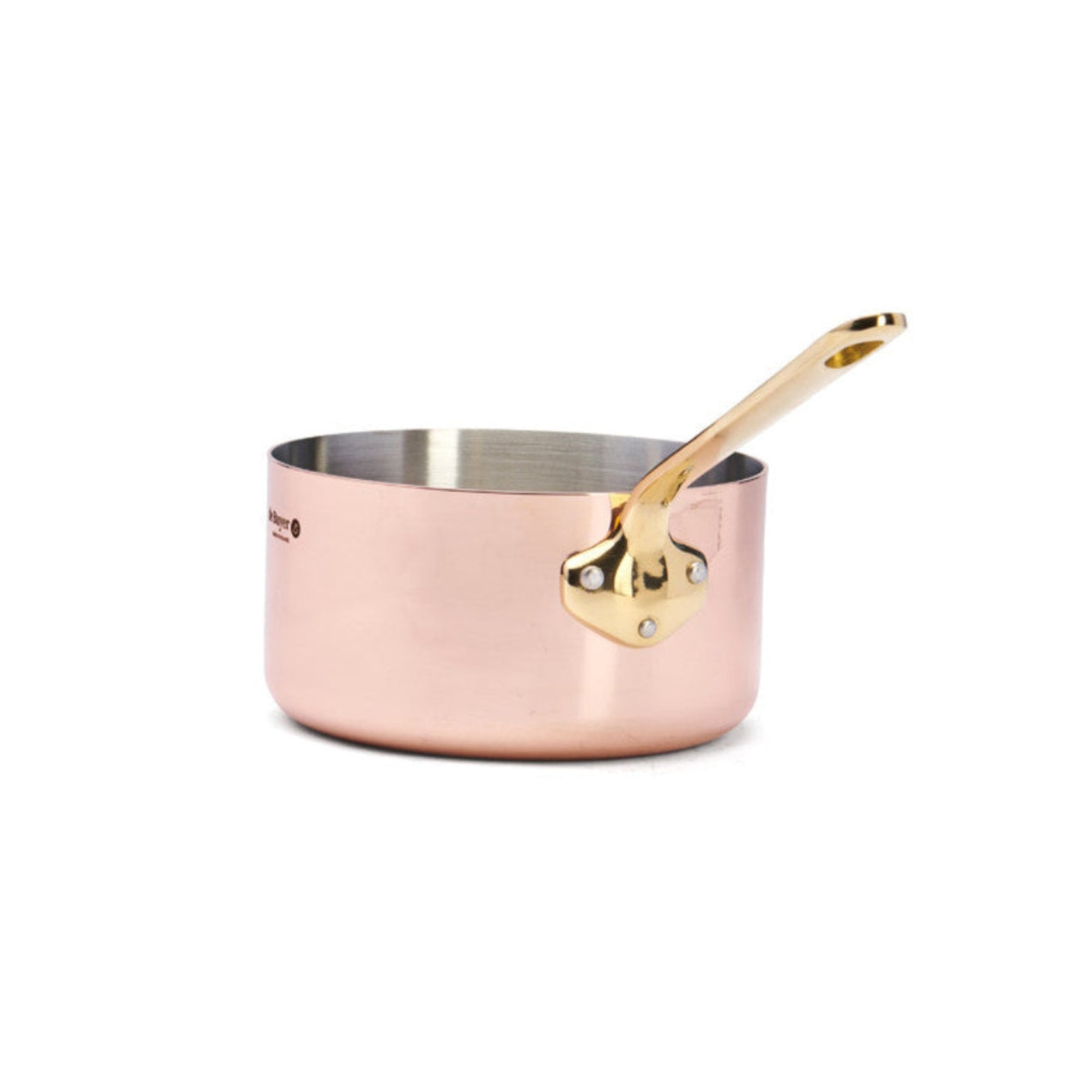 de Buyer Inocuivre Service Copper Saucepan with Brass Handle, 1.6 qt