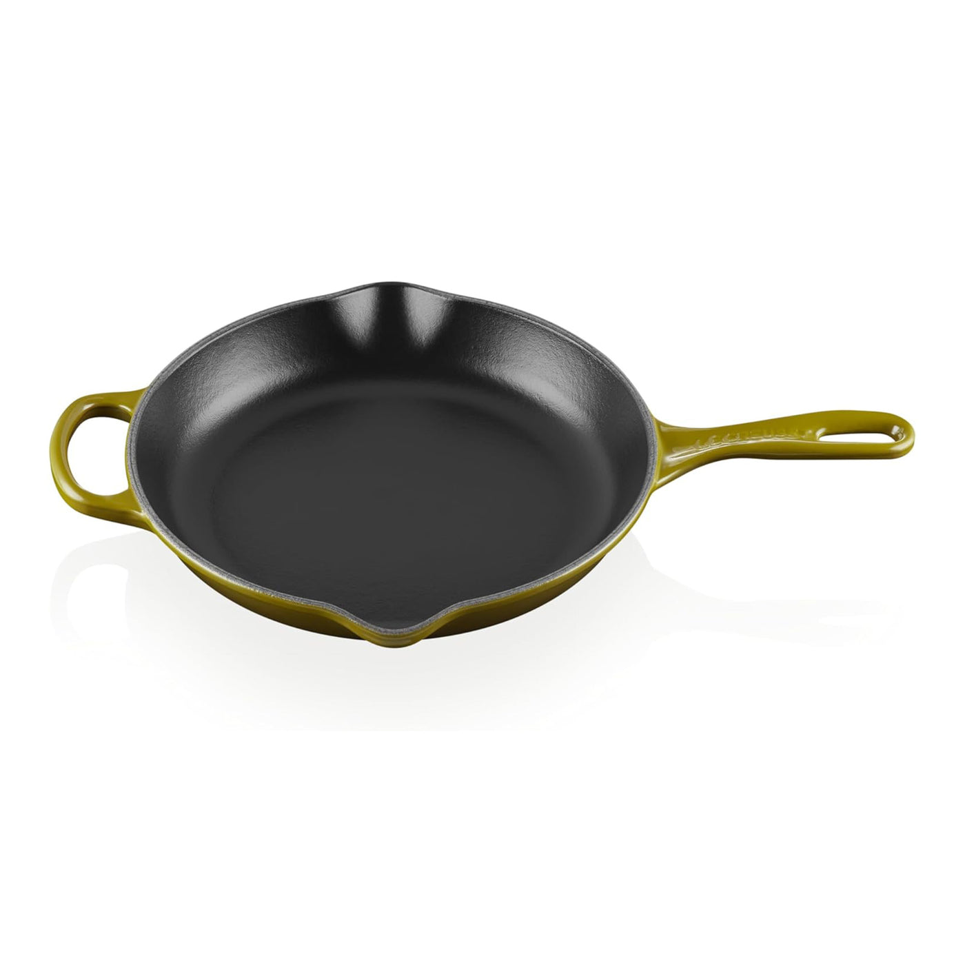 Le Creuset Signature Enameled Cast Iron Skillet, 10.25-Inches, Olive