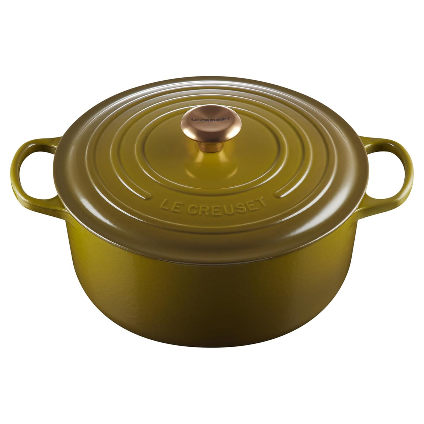 Le Creuset Signature Enameled Cast Iron Round Dutch Oven, 7.25-Quart, Olive