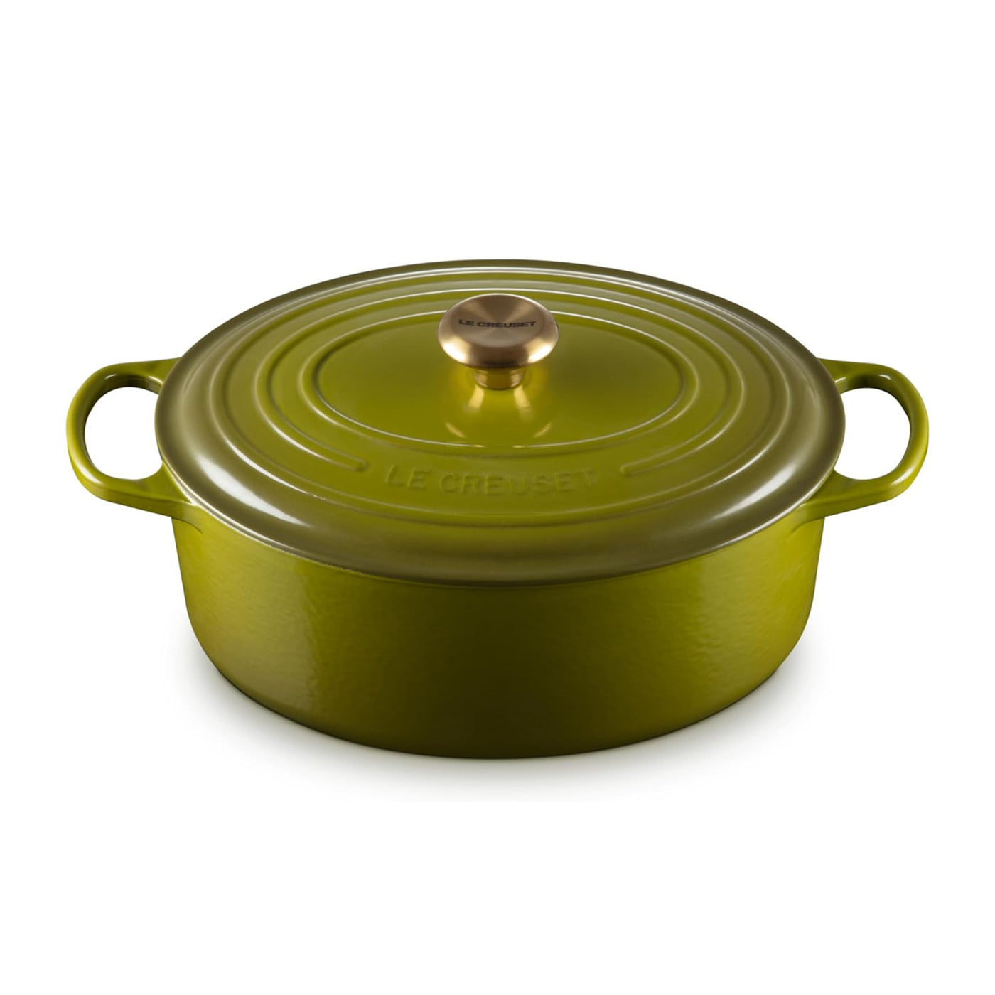 Le Creuset Signature Enameled Cast Iron Oval Dutch Oven, 6.75-Quart, Olive