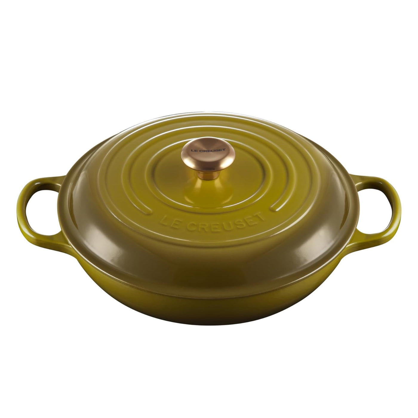 Le Creuset Signature Enameled Cast Iron Braiser, 3.5-Quart, Olive