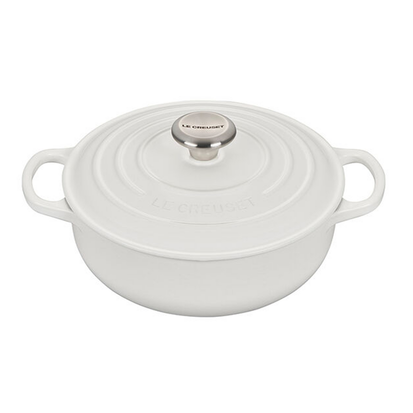 Le Creuset Signature Enameled Cast Iron Sauteuse, 3.5-Qt, White