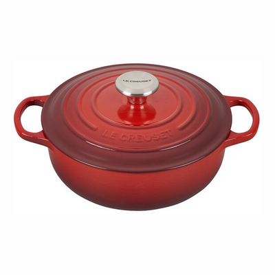 Le Creuset Signature Enameled Cast Iron Sauteuse, 3.5-Qt, Cerise