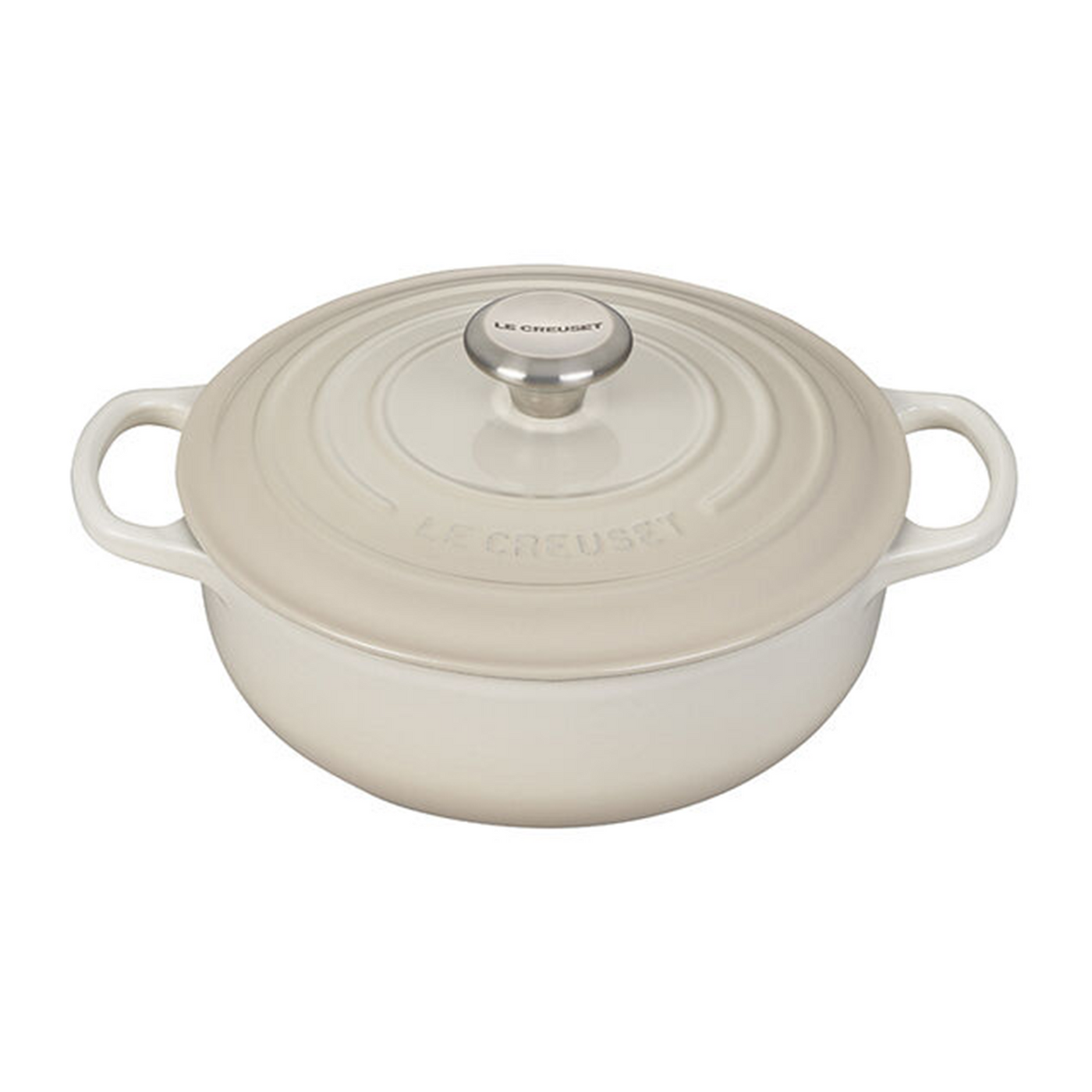 Le Creuset Signature Enameled Cast Iron Sauteuse, 3.5-Qt, Meringue