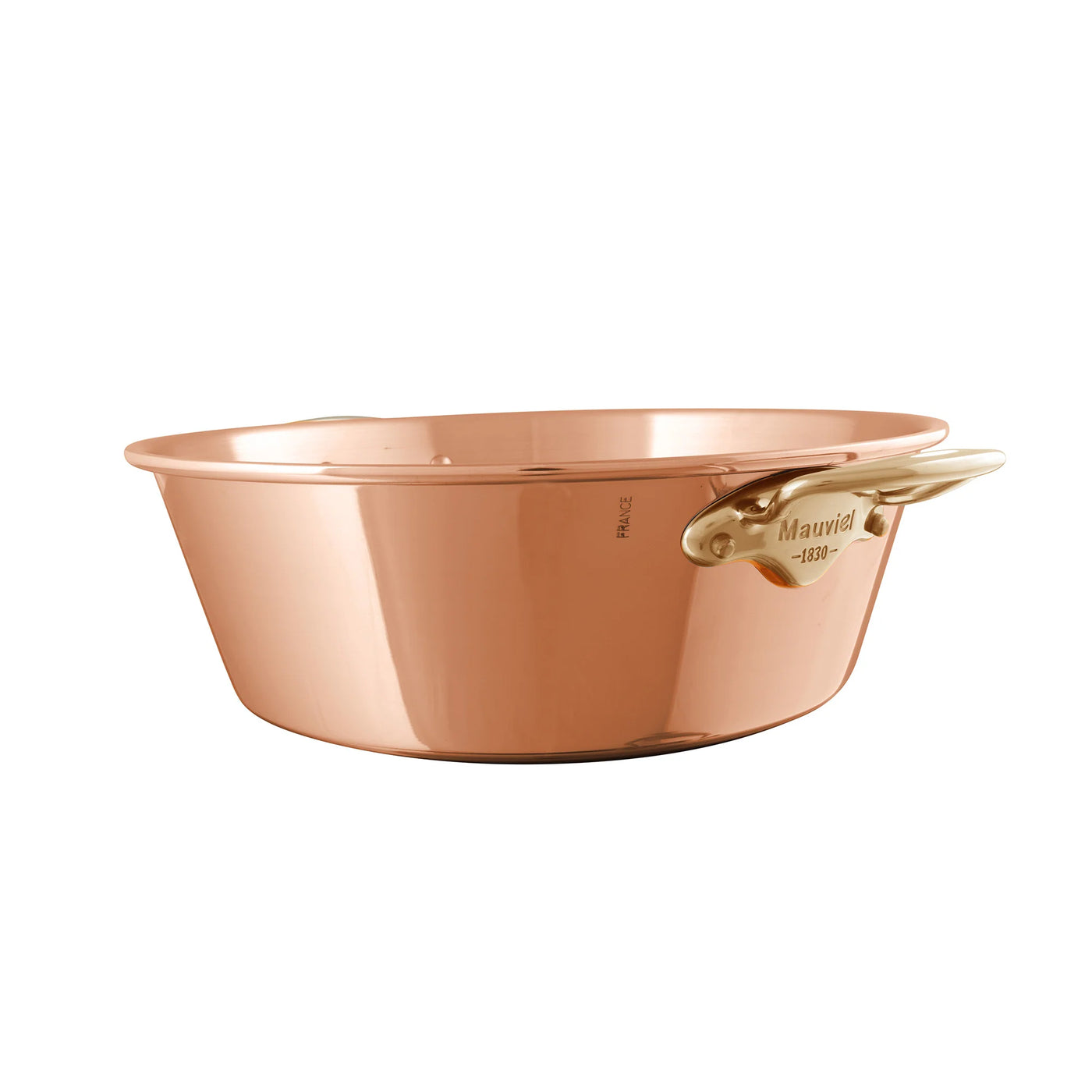 Mauviel M'passion Copper Jam Pan with Brass Handles, 6.6-qt