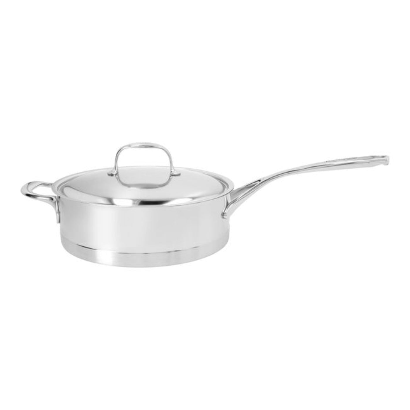 Demeyere Atlantis 7-Ply Stainless Steel Sauté Pan With Helper Handle And Lid, 5.7-Quart