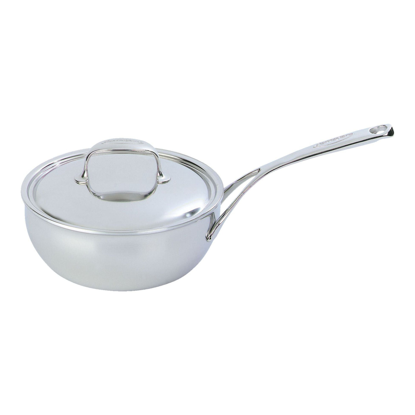 Demeyere Atlantis Conic 7-Ply Stainless Steel Sauté Pan/Saucier With Lid, 3.5-Quart