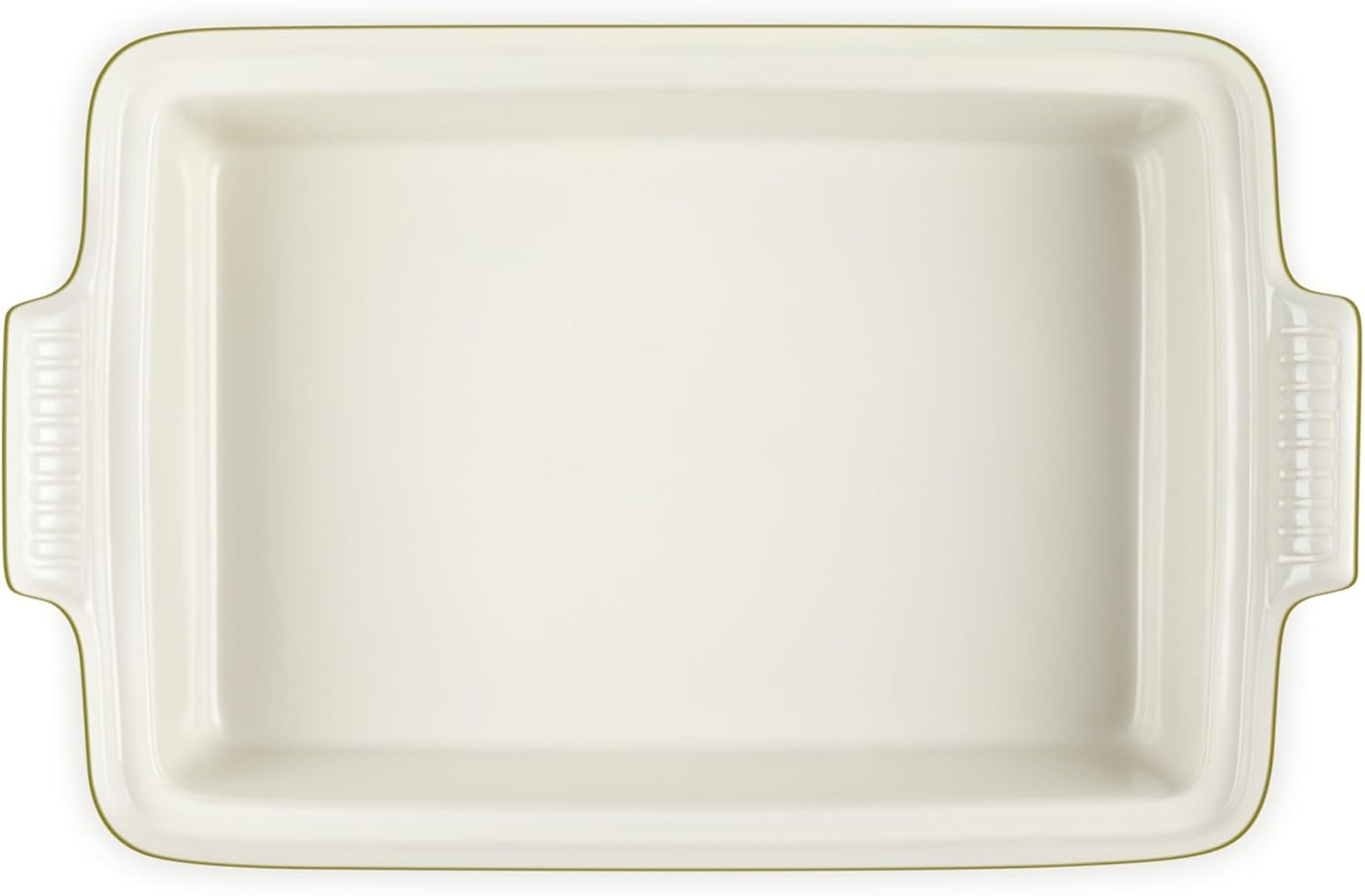 Le Creuset Heritage Stoneware Rectangular Casserole With Lid, 4-Quart, Olive