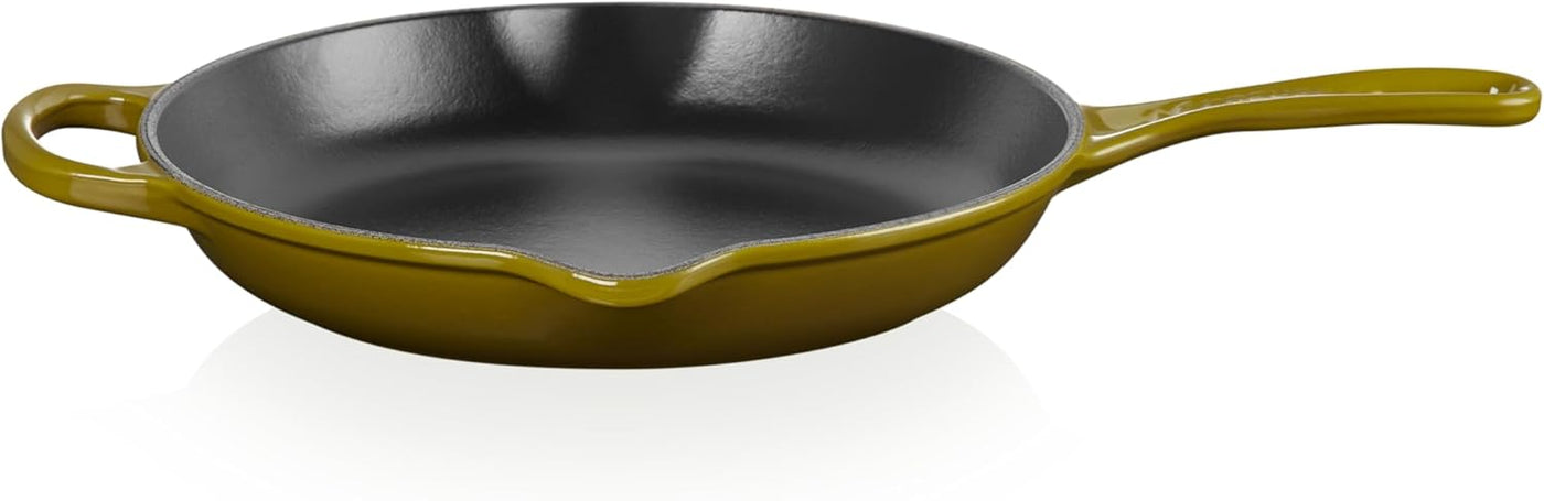 Le Creuset Signature Enameled Cast Iron Skillet, 10.25-Inches, Olive