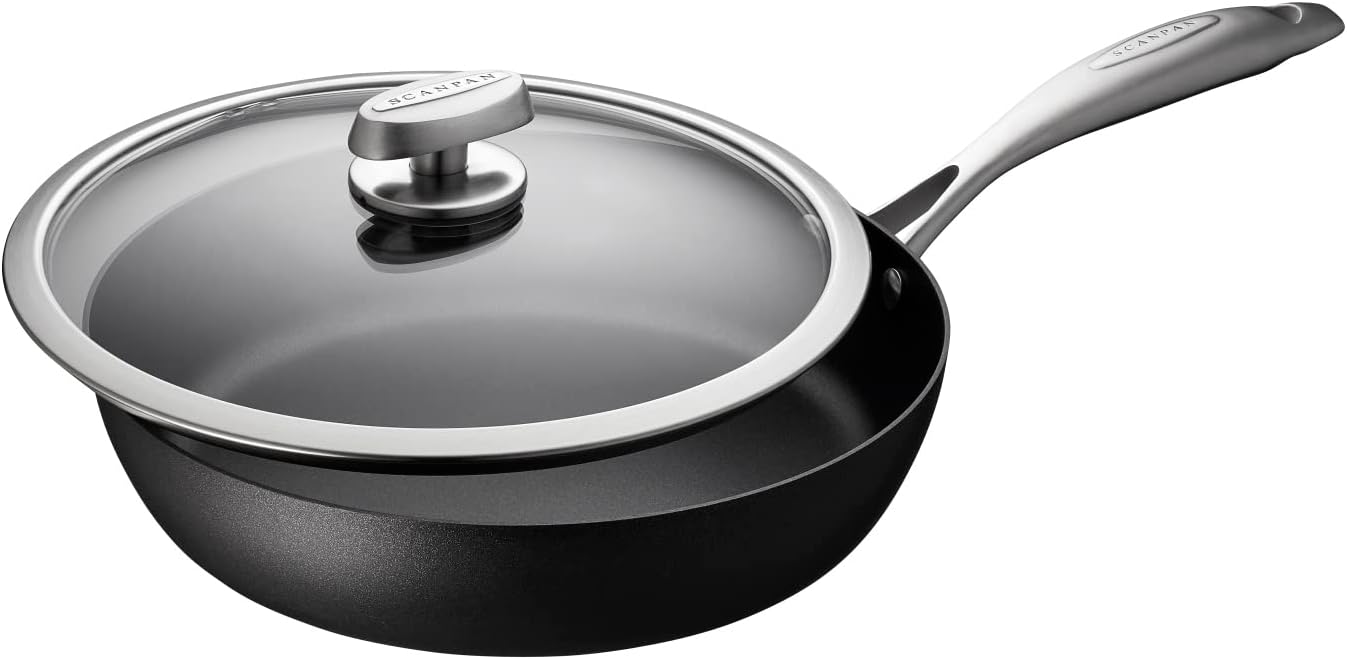 Scanpan PRO IQ Stratanium Saute Pan With Lid, 2.4-Qt