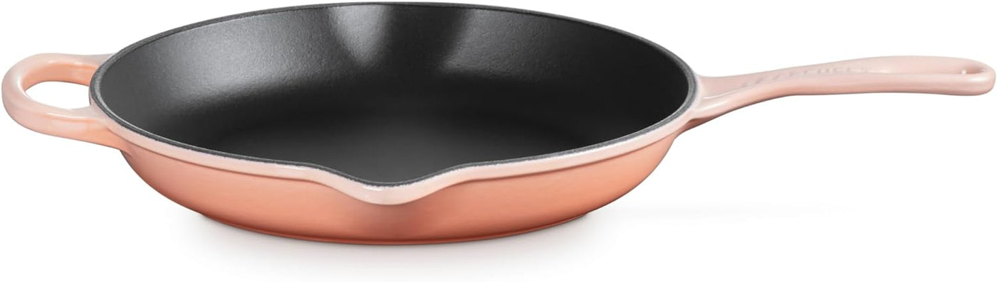 Le Creuset Signature Enameled Cast Iron Skillet, 10.25-Inches, Peche - Kitchen Universe