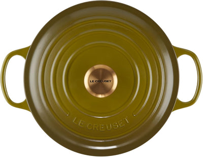 Le Creuset Signature Enameled Cast Iron Round Dutch Oven, 7.25-Quart, Olive