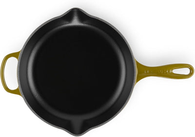 Le Creuset Signature Enameled Cast Iron Skillet, 10.25-Inches, Olive