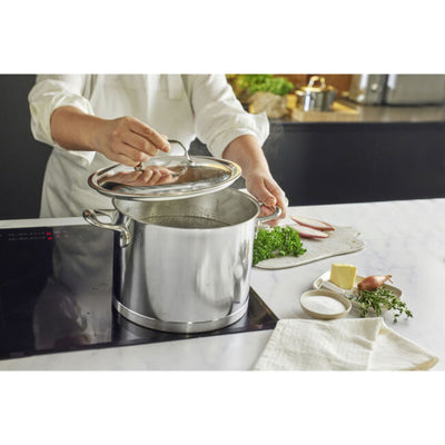 Demeyere Atlantis 7-Ply Stainless Steel Stock Pot With Lid, 8.5-Quart