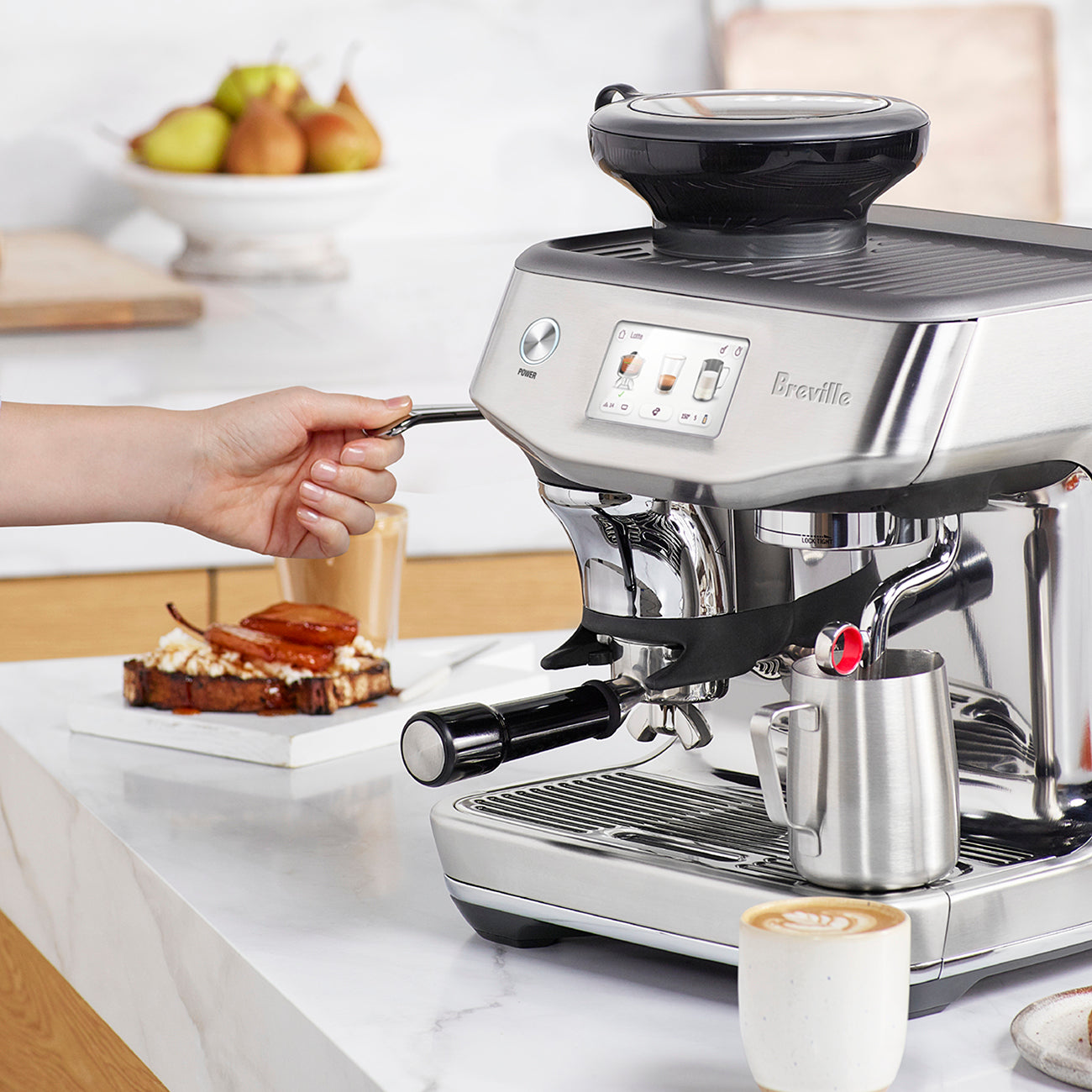 Breville Stainless Steel The Barista Touch Impress Espresso Machine