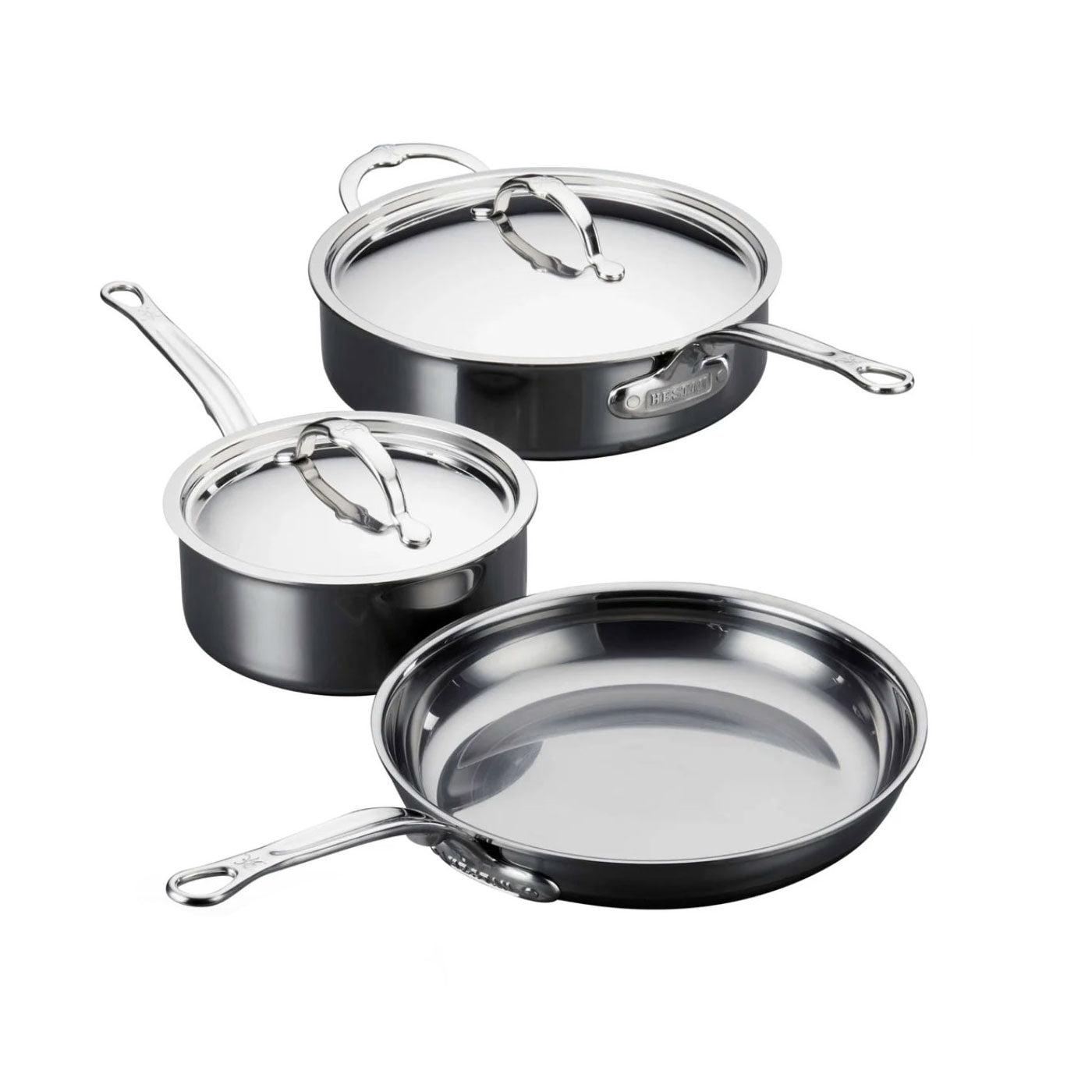 Hestan NanoBond Titanium Stainless Steel 5-Piece Cookware Set