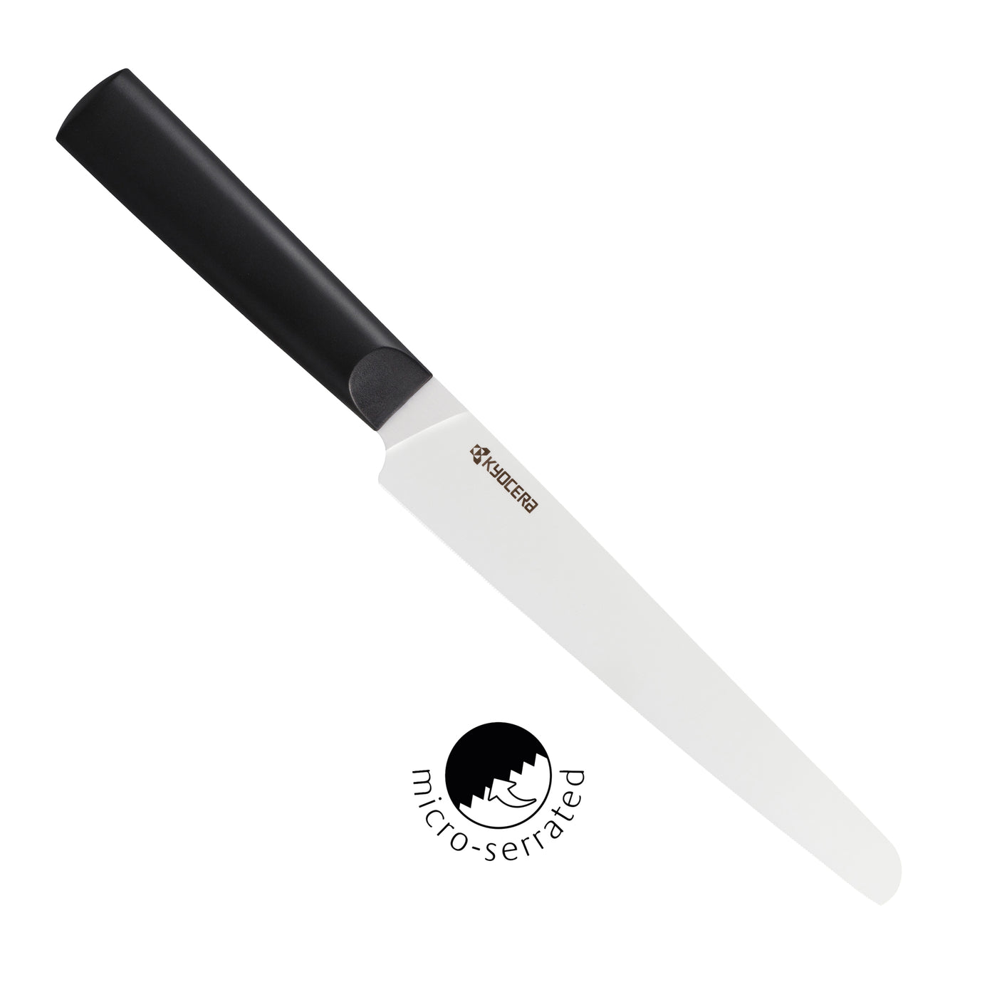 Kyocera Innovation Ceramic Bread Knife Micro Serrated Blade 7-in, Newest Generation