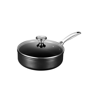 Le Creuset Toughened Nonstick PRO Saute Pan with Glass Lid, 4.25-Quart