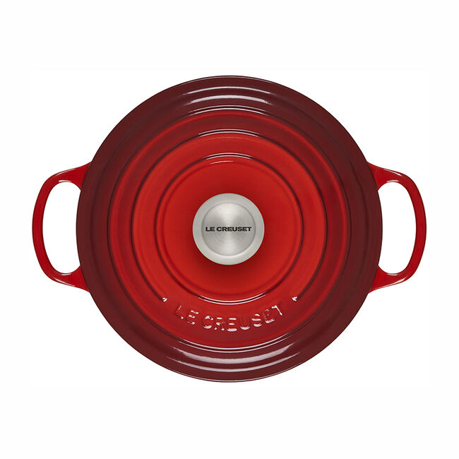 Le Creuset Signature Enameled Cast Iron Sauteuse, 3.5-Qt, Cerise