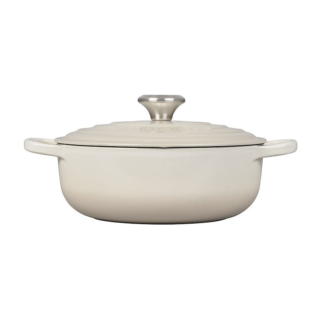 Le Creuset Signature Enameled Cast Iron Sauteuse, 3.5-Qt, Meringue