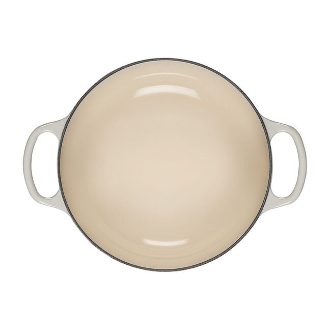 Le Creuset Signature Enameled Cast Iron Sauteuse, 3.5-Qt, Meringue