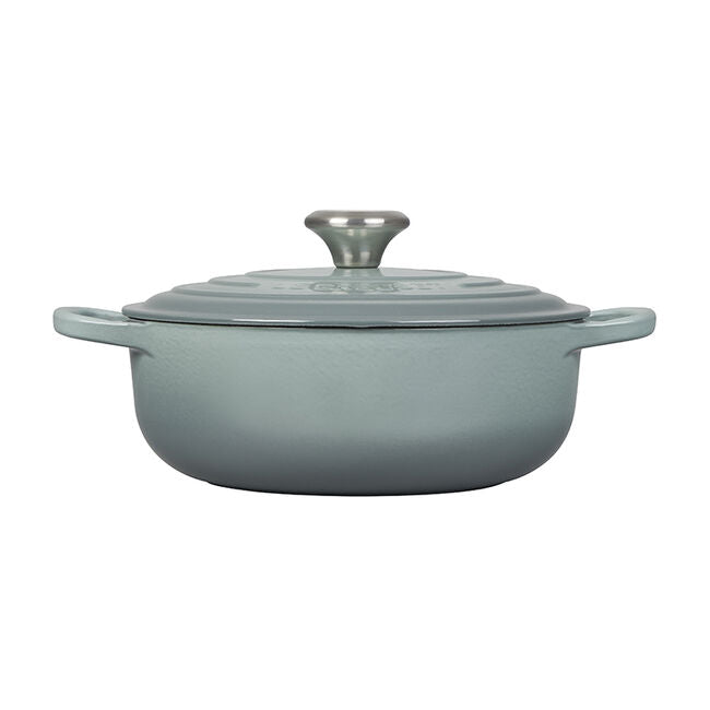 Le Creuset Signature Enameled Cast Iron Sauteuse, 3.5-Qt, Sea Salt