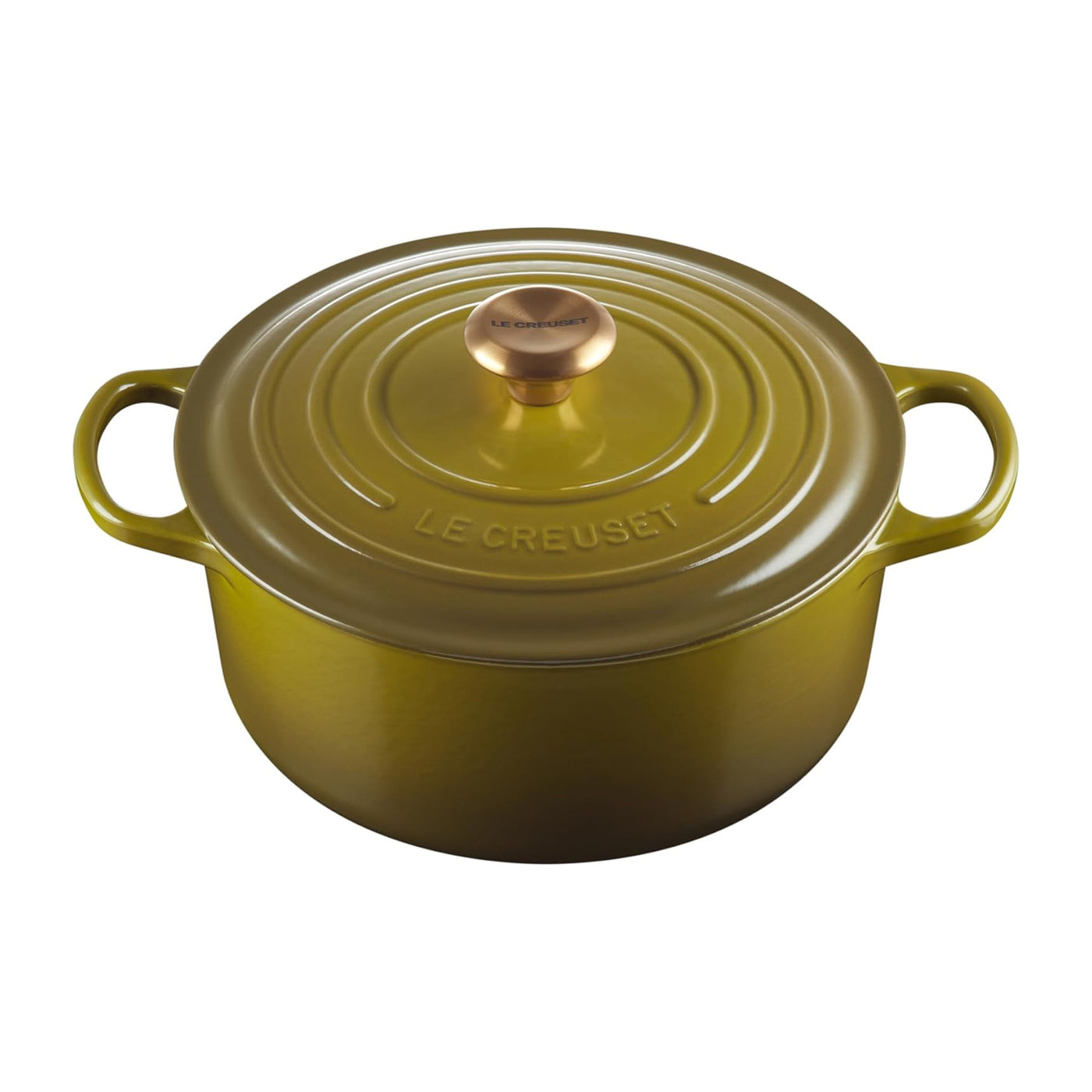 Le Creuset Enameled Cast Iron Round Dutch Oven, 5.5-Quart, Olive