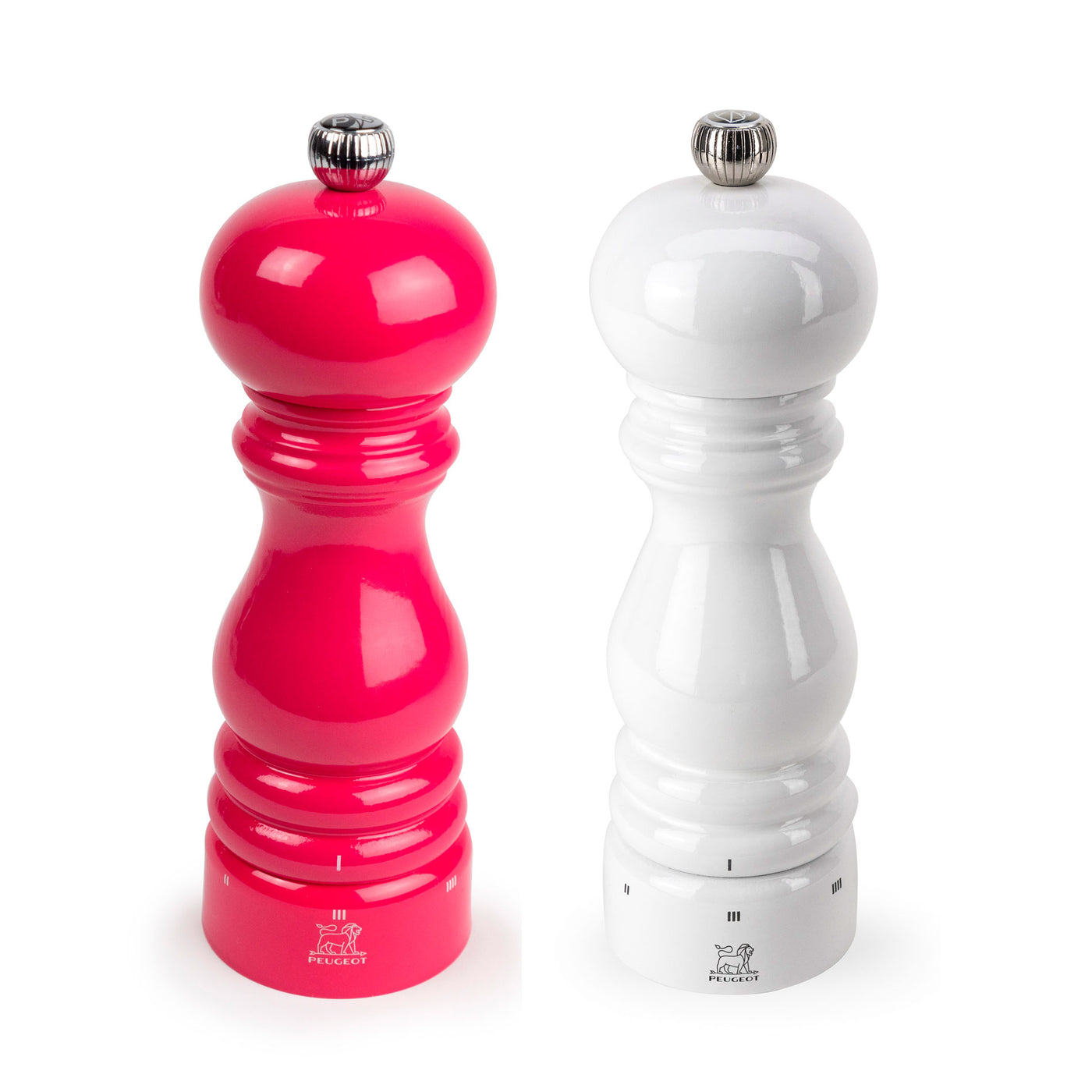 Peugeot Paris u'Select Pepper & Salt Mill Set 7-in, Candy Pink & White