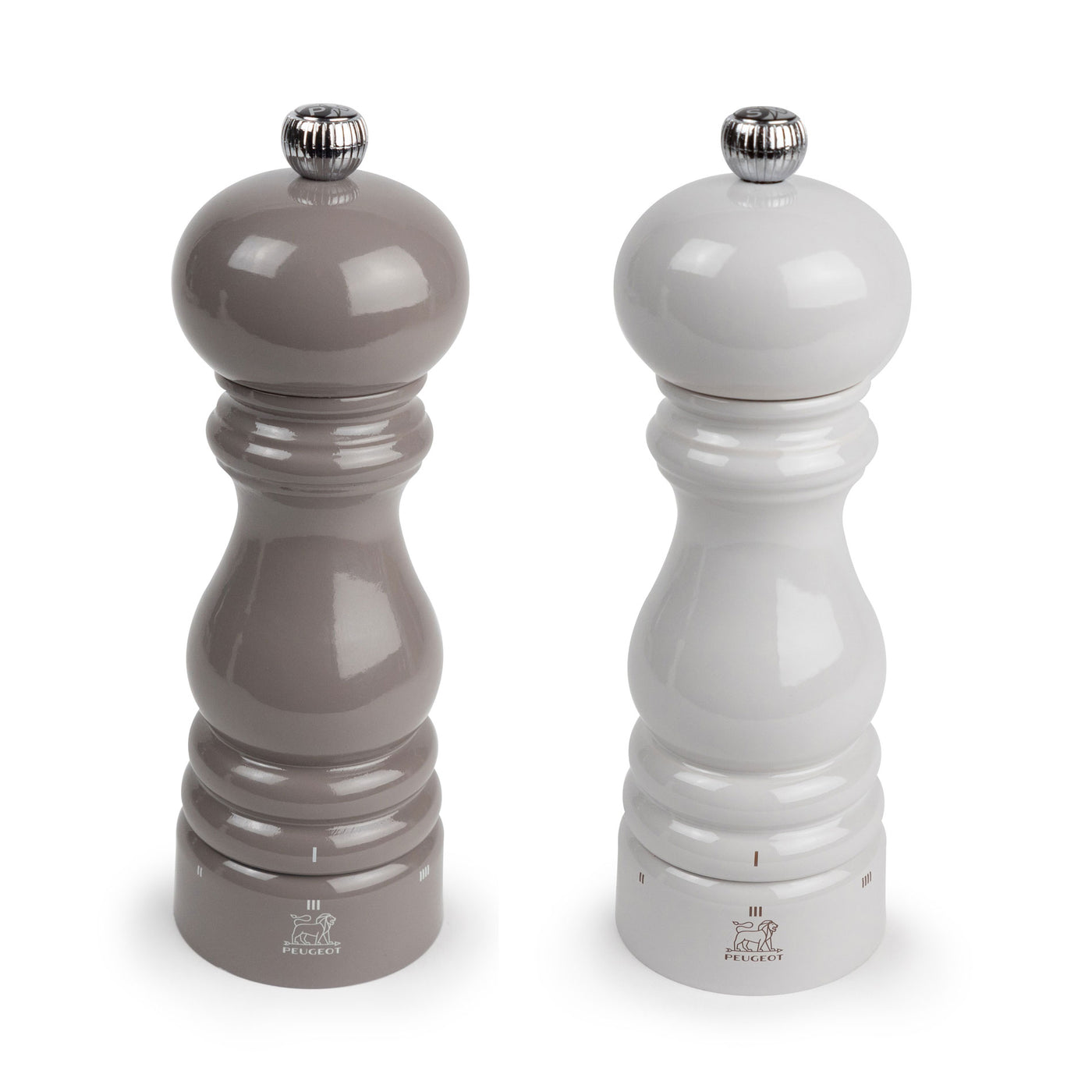 Peugeot Paris u'Select Pepper & Salt Mill Set 7-in, Taupé and Pearl Grey