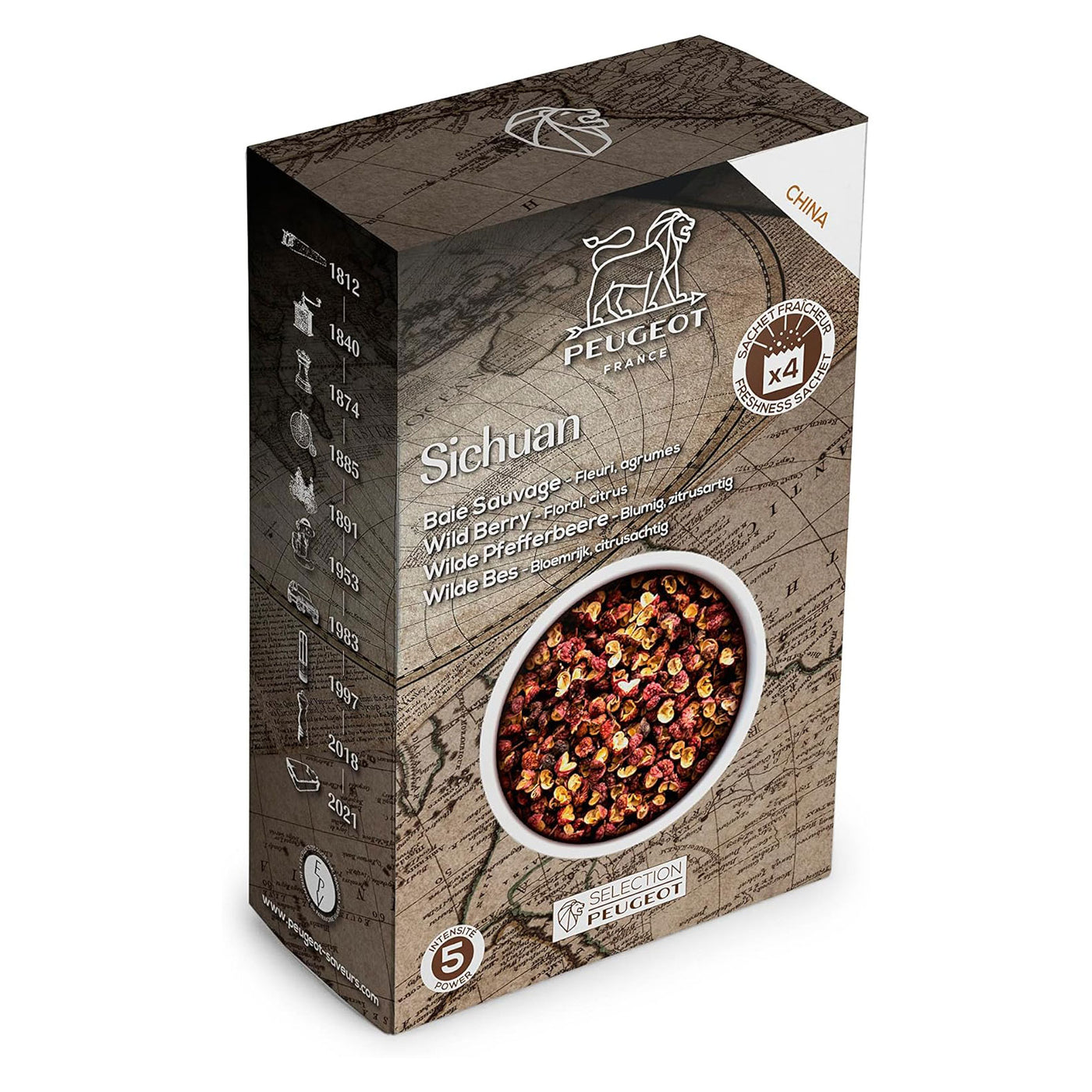 Peugeot Sichuan Red Peppercorns, 1.4 oz.