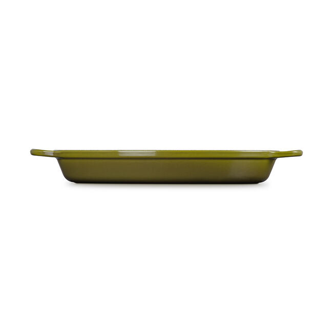 Le Creuset Enameled Cast Iron Oval Baker, 3-Quart, Olive