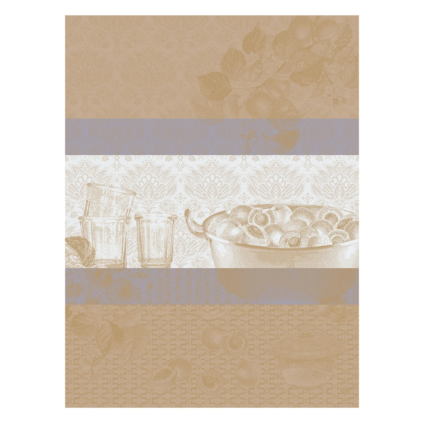 Le Jacquard Francais Confitures Tea Towel, 24 x 31-in, Beige