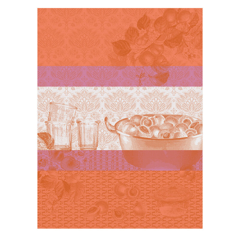 Le Jacquard Francais Confitures Tea Towel, 24 x 31-in, Orange