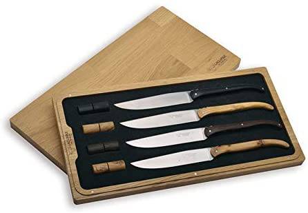 Laguiole en Aubrac 4-Piece Steak Knives – Stainless Steel (Satin)