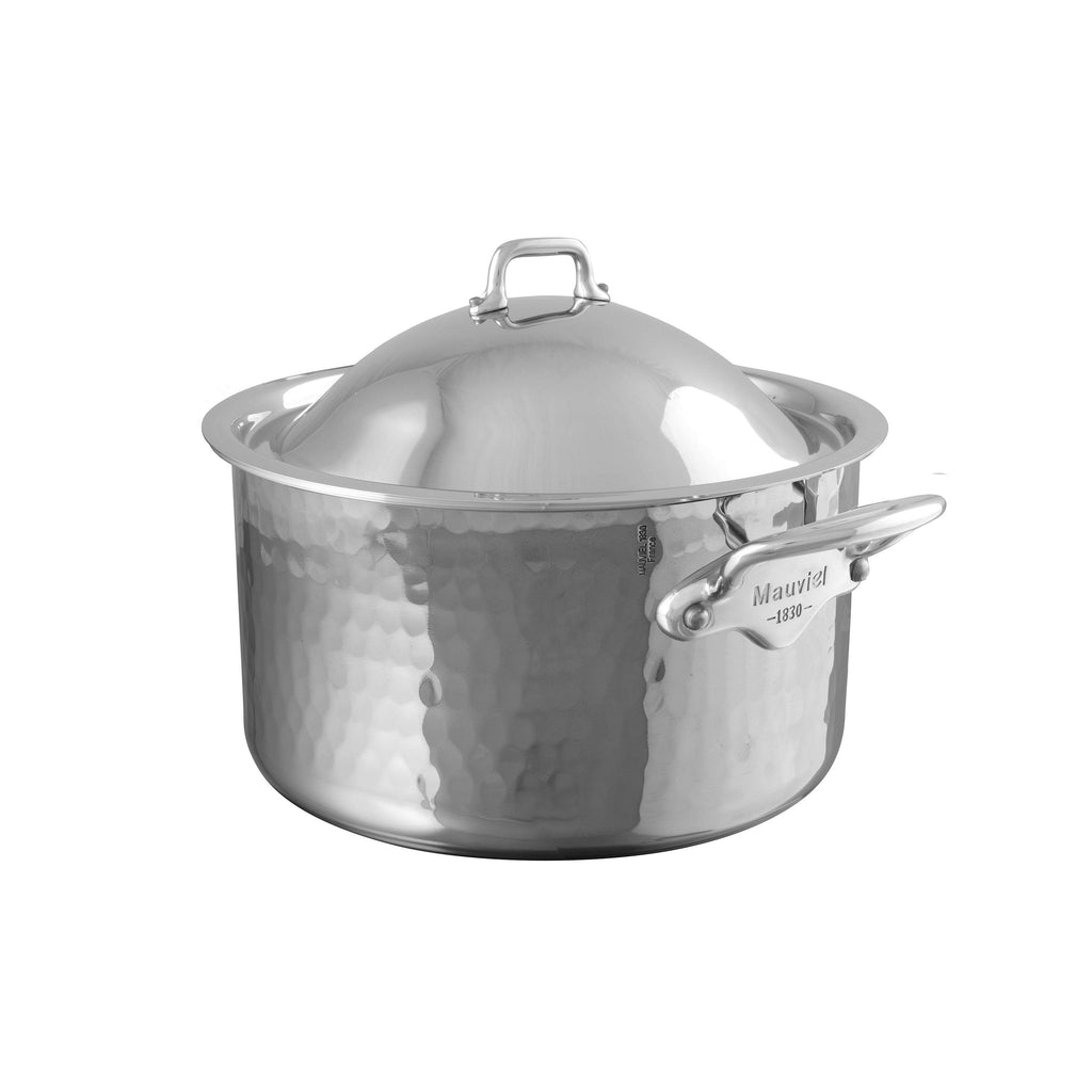 Mauviel M'COOK 5-Ply Rondeau With Lid, Cast Stainless Steel