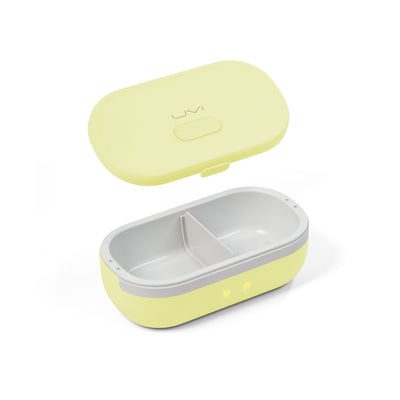 UVI Self Heating & Cleaning Lunch Box with UV Light, Yellow - Kitchen Universe