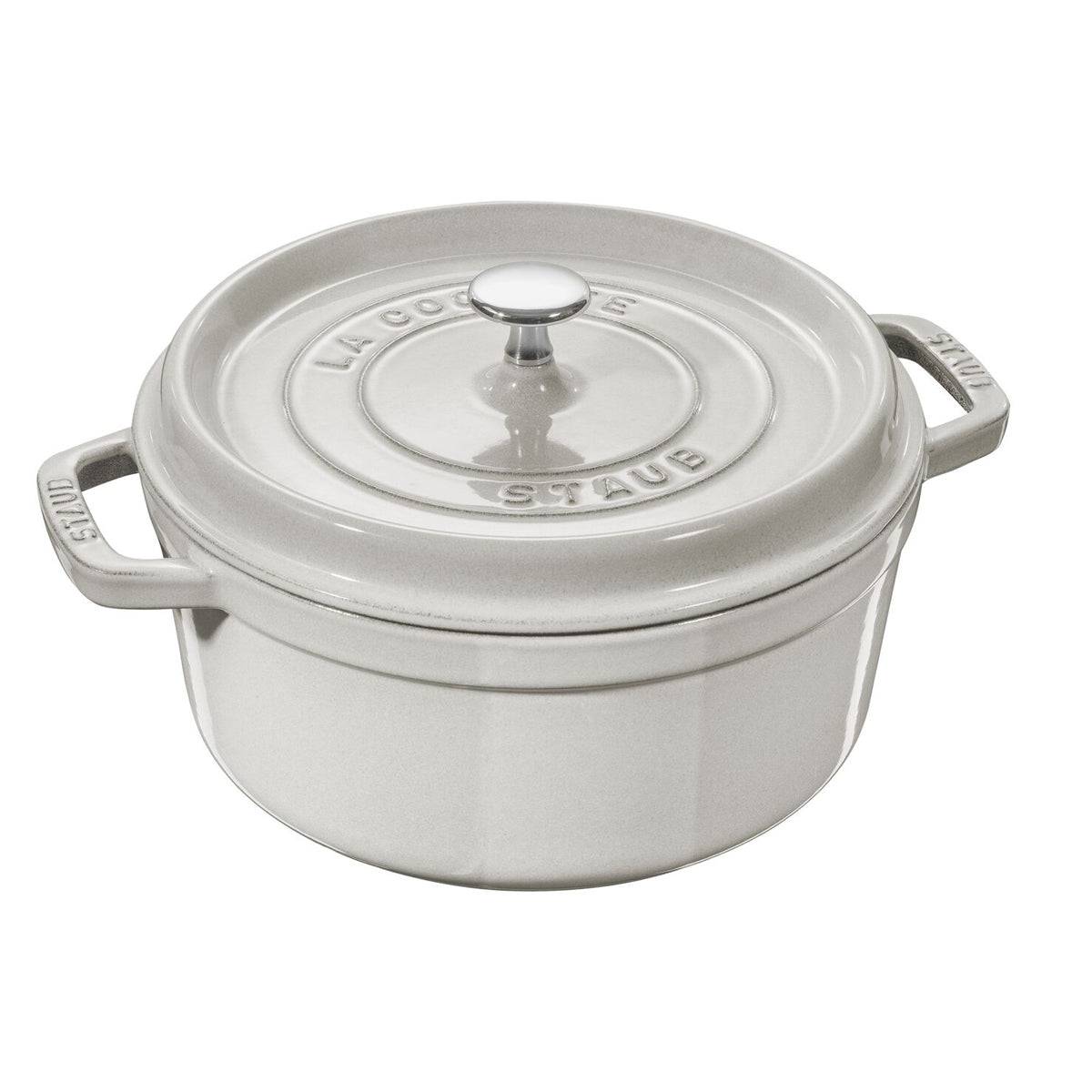 Staub - Cast Iron 3.75-qt Essential French Oven Truffle - White